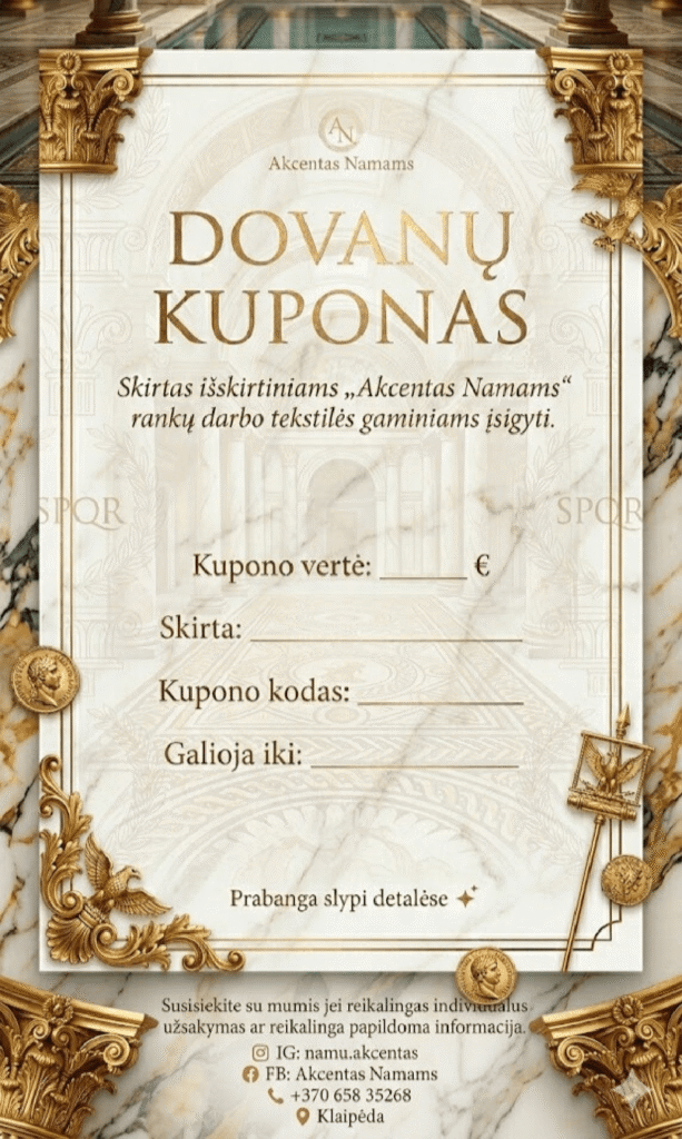 rankų darbo tekstilė